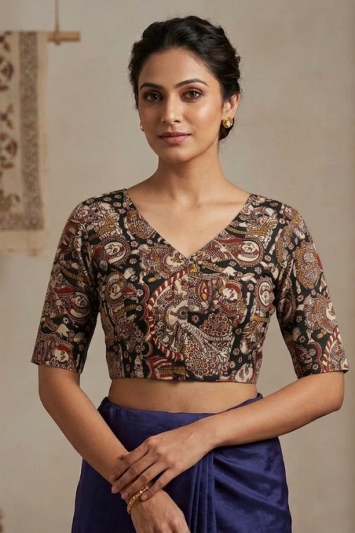 Cotton Lycra Full Stretch Blouse