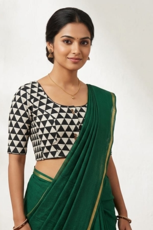 Cotton non padded side stretch blouse